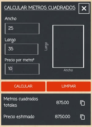 calcular metros cuadrados